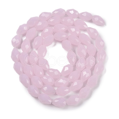 Electroplate Imitation Jade Glass Beads Strands EGLA-N013-J6mm-D01-1