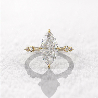 Brass Pave Cubic Zirconia Finger Rings FS-WG1A7FF-10-1