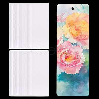 50Pcs Rectangle Paper Blank Card DIY-WH0591-322A-1