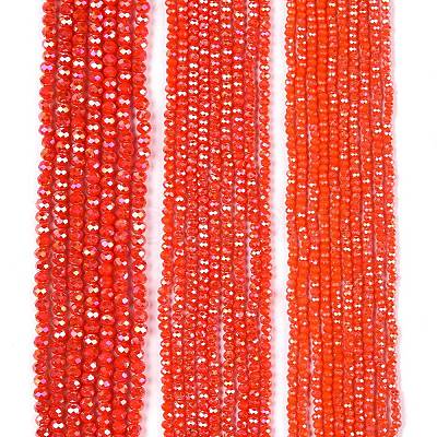Electroplate Glass Beads Strands EGLA-A044-P1mm-B03-1