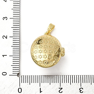 Brass Enamel Locket Pendants X-KK-F912-05C-G-1