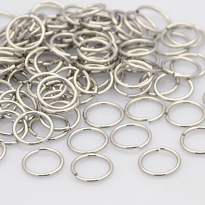 Tarnish Resistant 304 Stainless Steel Saw Cut Open Jump Rings STAS-N015-10-4x0.6mm-1