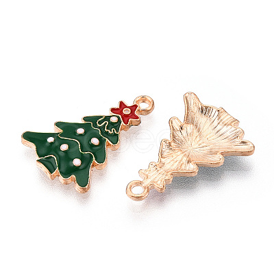 Christmas Theme Alloy Enamel Pendants ENAM-N056-403A-02-1