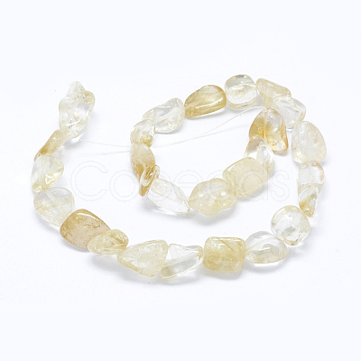 Natural Citrine Beads Strands G-F599-27-1