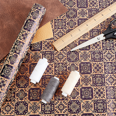 Embossed PU Imitation Leather Fabric DIY-WH0043-95D-1