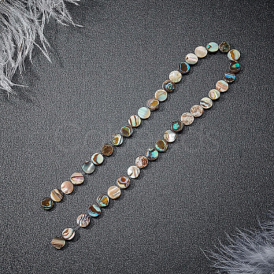 Natural Abalone Shell/Paua Shell Beads SSHEL-BC0001-09-1