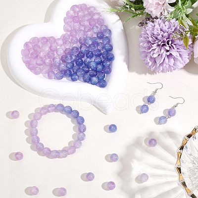 120Pcs Opaque UV Reactive Beads RESI-PA0001-35B-1