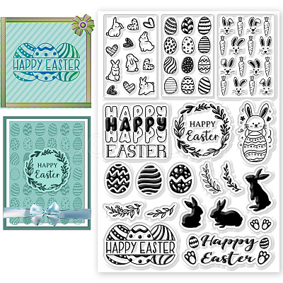 PVC Plastic Clear Stamps DIY-WH0618-0042-1