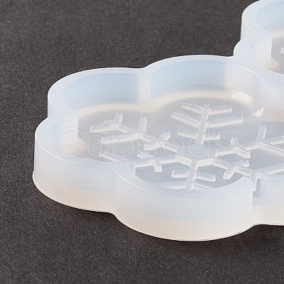 Snowflake Shape Food Grade Silicone Lollipop Molds DIY-D069-15-1