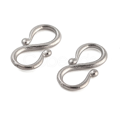 Non-Tarnish 304 Stainless Steel S-Hook Clasps STAS-L082-001P-02-1