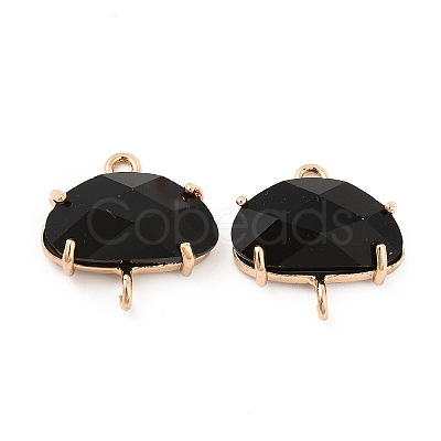 K9 Glass Connector Charms KK-E071-24KCG-01-1