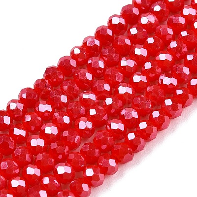 Electroplate Glass Beads Strands EGLA-A044-P2mm-A22-1