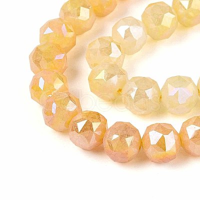 Anti-Tarnish Electroplate Glass Beads Strands GLAA-N064-10mm-11-1