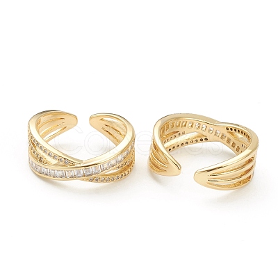 Brass Micro Pave Clear Cubic Zirconia ZIRC-M117-16G-1