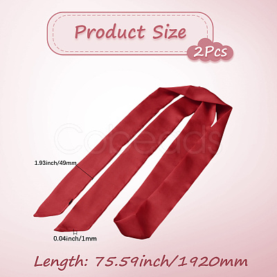 Long Polyester Silk Scarf for Women Girls LS-AJEW-WH20042-77D-1
