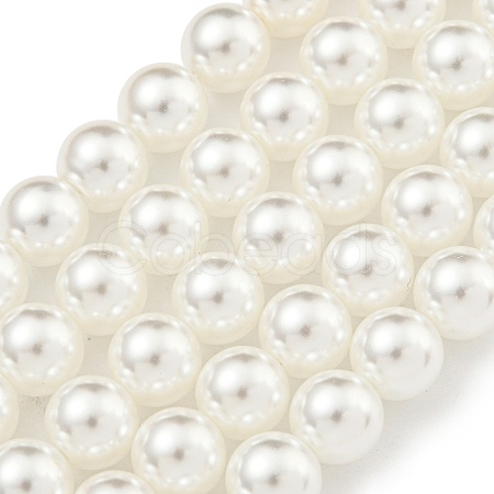 Glass Pearl Beads Strands X-HY-G002-01D-01-1