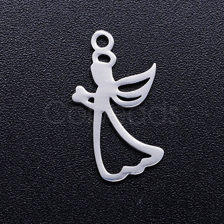 Tarnish Resistant 201 Stainless Steel Hollow Pendants STAS-Q201-JN312-1-1