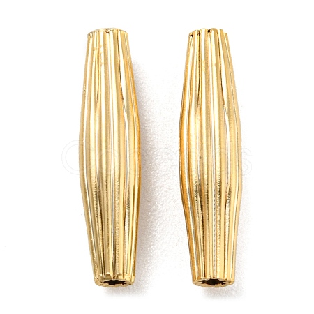 Rack Plating Eco-friendly Brass Beads KK-M257-08B-G-1