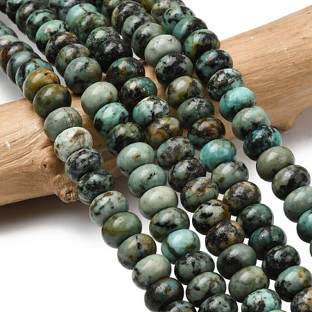 Natural African Turquoise(Jasper) Beads Strands G-A280-A23-02-1