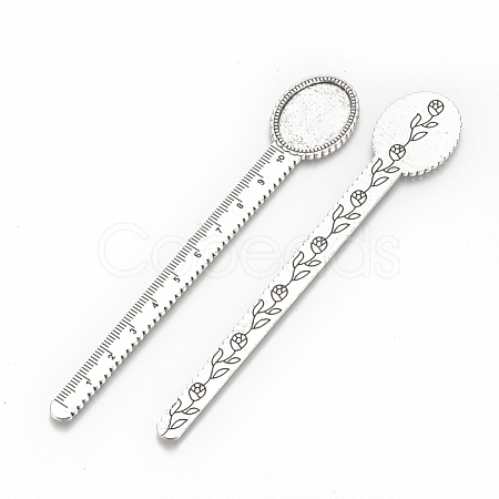Tibetan Style Alloy Cabochon Setting TIBE-R001-01AS-1