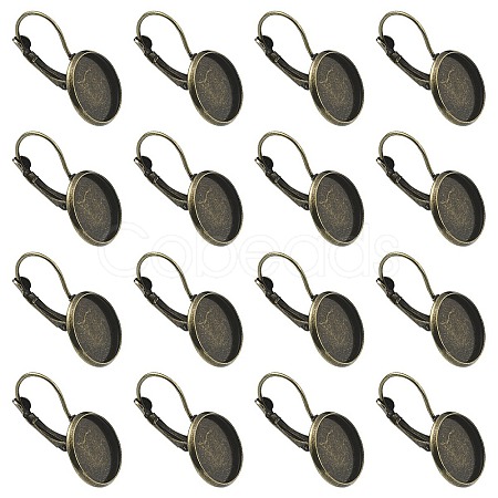 10Pcs Brass Leverback Earring Findings KK-YW0002-21AB-1