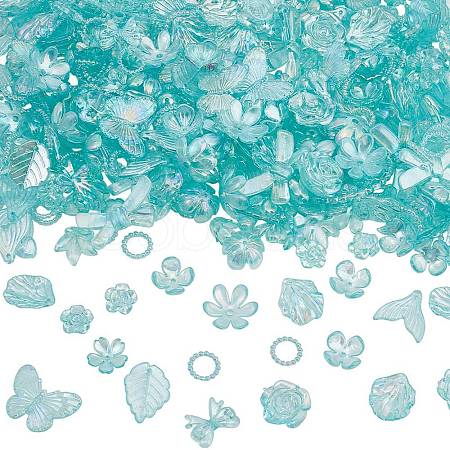 200g Transparent Acrylic Beads OACR-SP0001-86E-1
