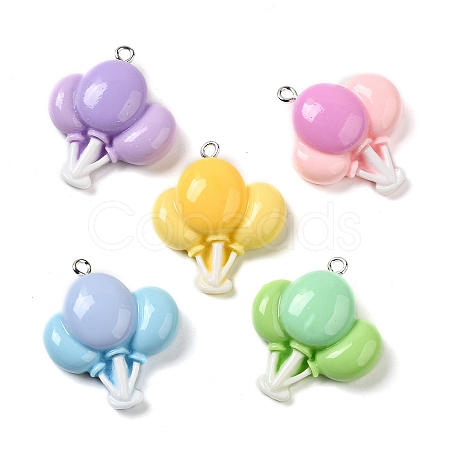 Opaque Resin Pendants RESI-A028-05-1