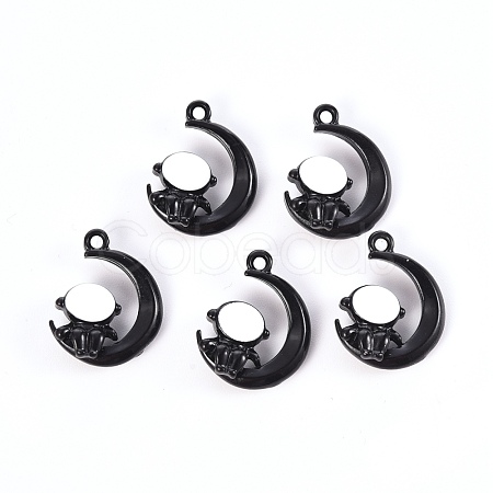 Baking Paint Alloy Pendants X-PALLOY-R136-04A-1