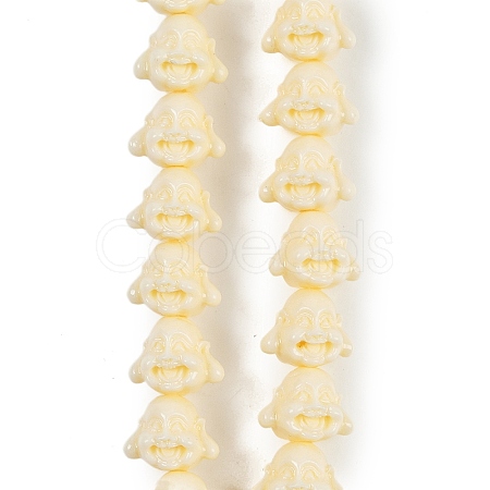 Synthetic Coral Carved Beads Strands CORA-C003-11B-1