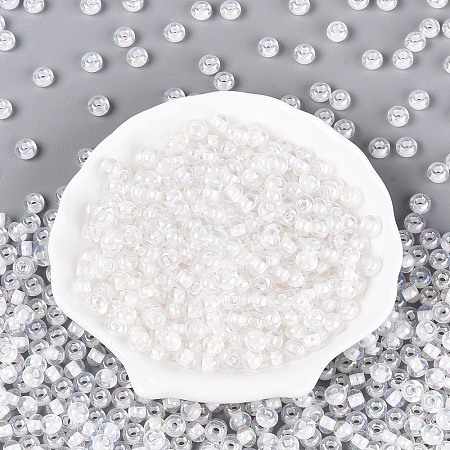 FGB Inside Colours Transparent Glass Seed Beads SEED-T009-01L-1