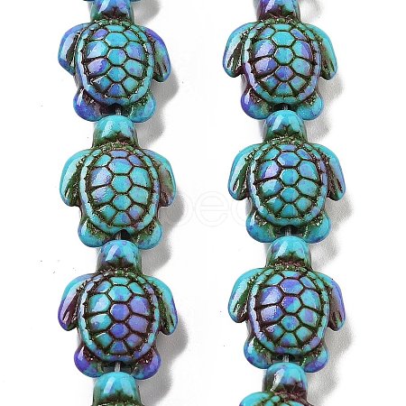 Synthetic Turquoise Dyed Beads Strands G-P507-05M-1