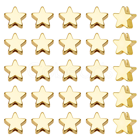 90Pcs Rack Plating Brass Beads KK-ME0001-98-1