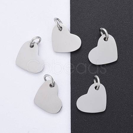 Tarnish Resistant 201 Stainless Steel Stamping Blank Tag Charms STAS-S105-T618-1-1