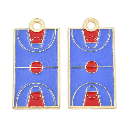 Alloy Enamel Pendants FIND-I065-01G-G-1