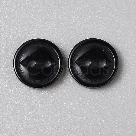 2-Hole Resin Buttons FIND-WH0170-88B-01-1