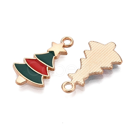 Christmas Theme Alloy Enamel Pendants ENAM-T020-10J-1