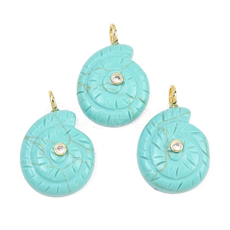 Synthetic Turquoise Pendants G-H353-02G-09-1