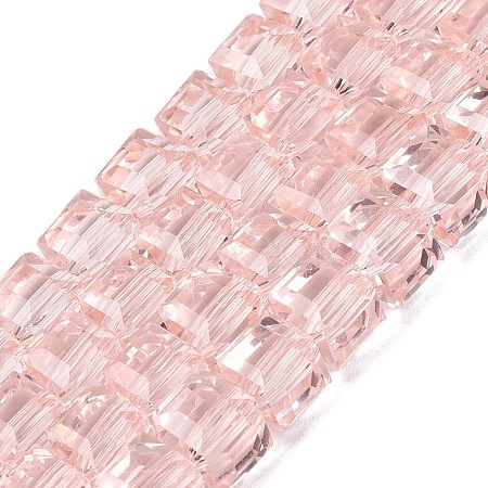 Transparent Glass Beads Strands LS-GLAA-R041-8x8mm-A04-1