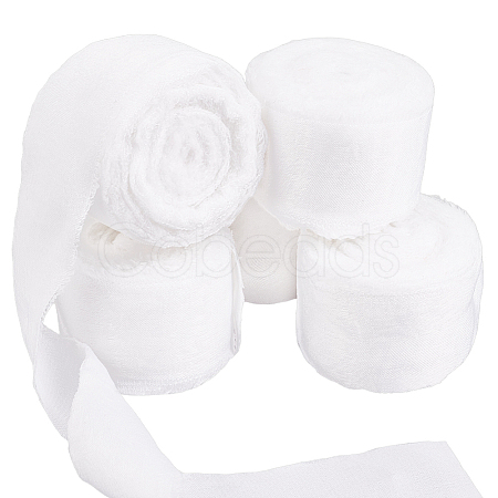 5 Rolls 5M Satin Frayed Ribbon SRIB-DR0001-01B-1