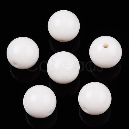 Opaque Acrylic Beads OACR-H038-09-01-1