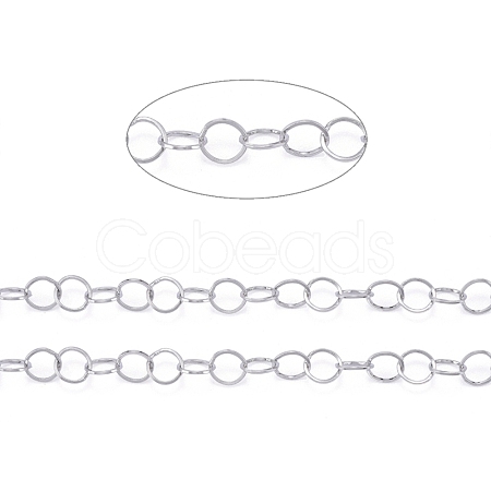 Tarnish Resistant 304 Stainless Steel Rolo Chains CHS-F011-05A-P-1