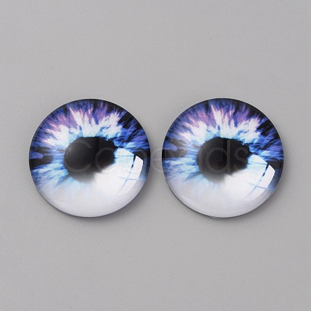 Glass Cabochons LS-GLAA-WH0033-75H-02-1