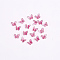 3D Resin Cabochons, Nail Art Studs, Nail Art Decoration Accessories, Butterfly, Hot Pink, 7.5x7~8x2~3mm