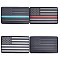 Gorgecraft 4Pcs 4 Style Aluminum Adhesive Sticker Car Stickers, DIY Car Decorations, Rectangle with Flag of the United States, Mixed Color, 7.5x12.5x0.25cm, 1pc/style