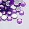 Imitation Taiwan Acrylic Rhinestone Cabochons, Faceted, Half Round, Medium Orchid, 5x2mm, about 10000pcs/bag