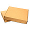 Kraft Paper Folding Box, Corrugated Board Box, Postal Box, Tan, 24.5x20.5x3.5cm