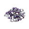 Glass Flat Back Rhinestone, Grade A, Back Plated, Faceted, Half Round, Purple Velvet, SS16, 3.8~4mm, 1440pcs/bag