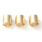 Brass Tube Beads, Long-Lasting Plated, Tube, Real 24K Gold Plated, 11x10mm, Hole: 10mm