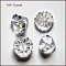 K9 Glass, Imitation Austrian Crystal Beads, Grade AAA, Faceted, Diamond, Clear, 9.5~10x7~8mm, Hole: 0.9~1mm