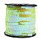 Lt.Green With AB Color Paillette/Sequins Roll, 6mm in diameter, 100 yards/roll